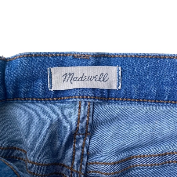 Madewell Cali Demi Boot Jeans Womens Size 25 Raw Hem Button Fly High Rise Flare - Picture 10 of 13